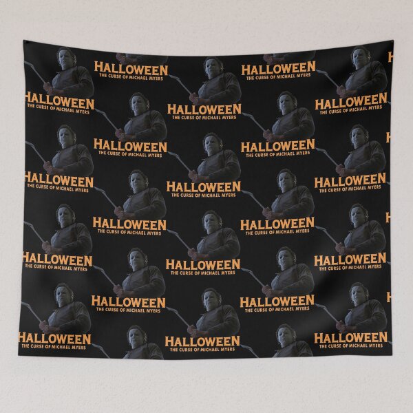 Item preview, The Shape Swings an Axe (With Halloween 6 Logo) designed and sold by Atomic Mouth Designs.