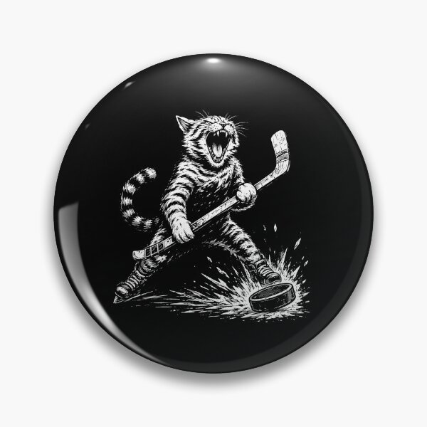 Item preview, Cat Playing Ice Hockey designed and sold by gunaone-design.