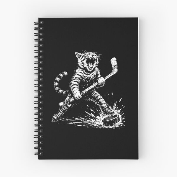 Item preview, Gato jugando al hockey sobre hielo designed and sold by gunaone-design.