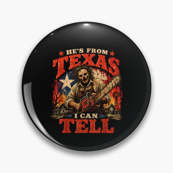 Item preview, Hes from Texas I Can Tell Chainsaw Horror Halloween Costume designed and sold by leevekaArt.