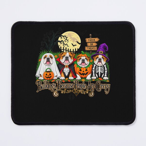 Item preview, Bulldogs Because People are Creepy Halloween Dogs Costume designed and sold by ArtByimamS.