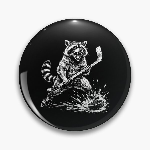 Item preview, Raccoon Playing Ice Hockey designed and sold by gunaone-design.