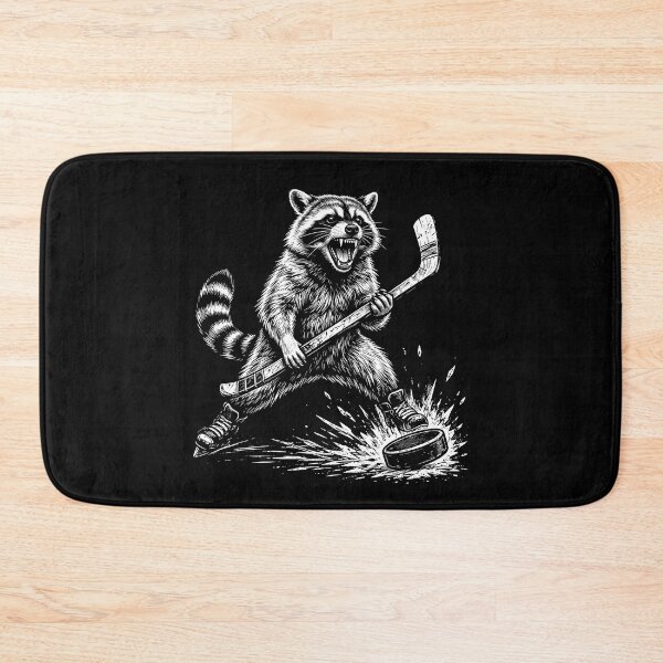 Item preview, Raccoon Playing Ice Hockey designed and sold by gunaone-design.
