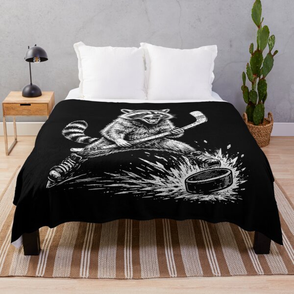Item preview, Raccoon Playing Ice Hockey designed and sold by gunaone-design.
