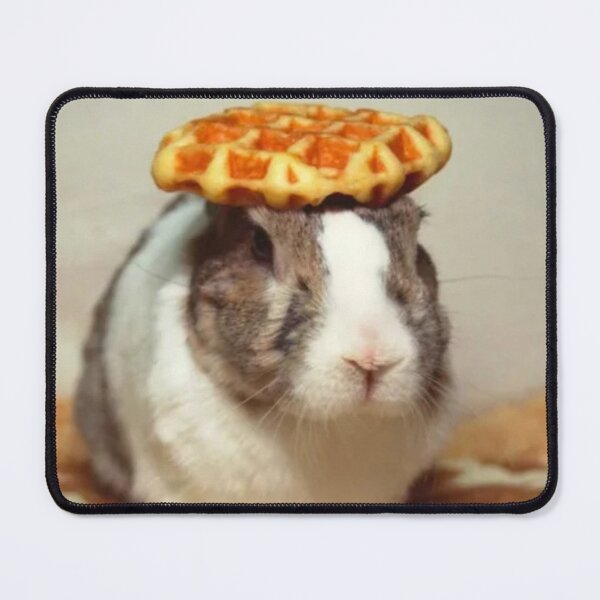 Item preview, Bunny with waffle hat designed and sold by Waste Brain.