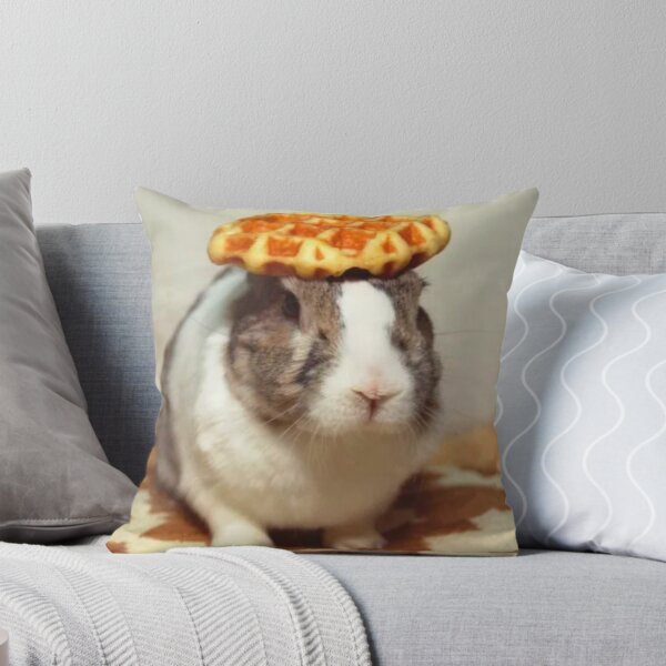 Item preview, Bunny with waffle hat designed and sold by Waste Brain.