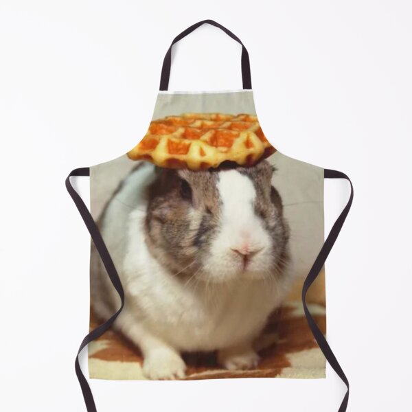 Item preview, Bunny with waffle hat designed and sold by Waste Brain.