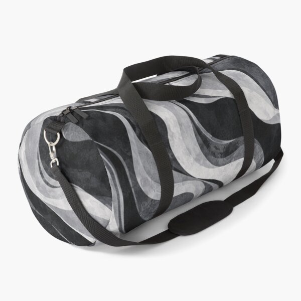 Item preview, Monochrome Marble Waves – Black Grey Abstract Flow Pattern designed and sold by HO•Designs.