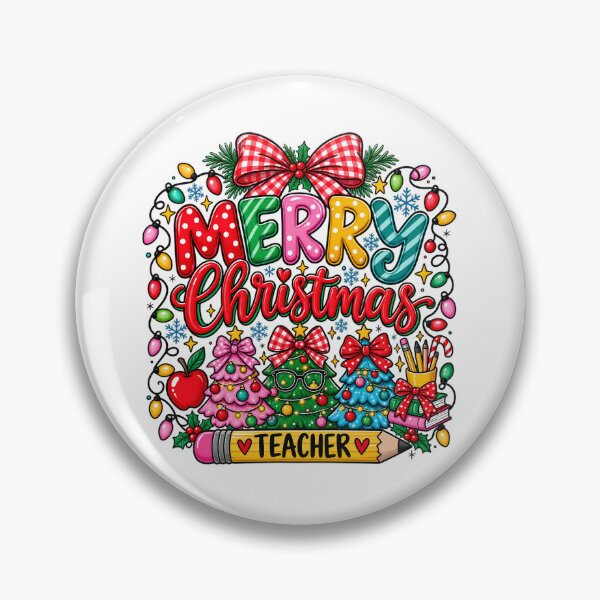 Item preview, Merry Christmas Teacher – Festive Classroom Holiday Christmas designed and sold by Rtcraftani.