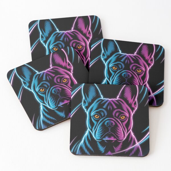 Item preview, Neon French Bulldog Pop Ears designed and sold by LuisWorks.