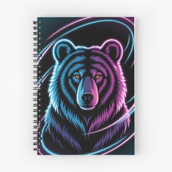 Item preview, Neon Bear Cyberpunk Portrait Design designed and sold by LuisWorks.