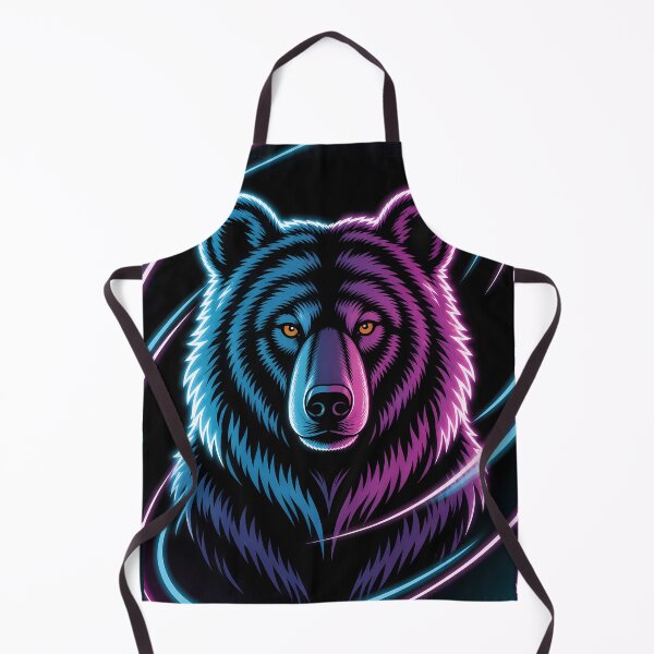 Item preview, Neon Bear Cyberpunk Portrait Design designed and sold by LuisWorks.