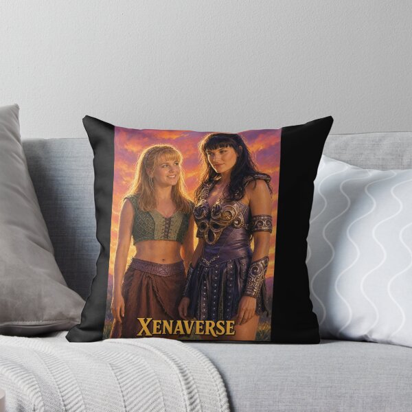 Item preview, Xenaverse Xena and Gabrielle Retro Sunset Art designed and sold by ElvisVintagePosters.