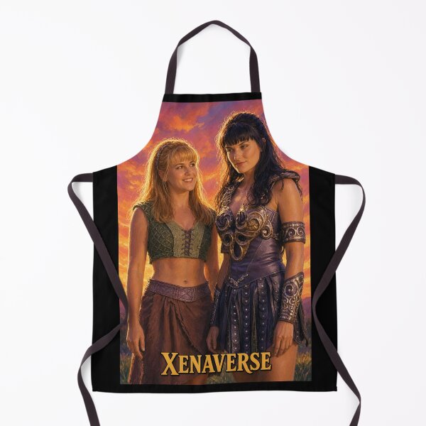 Item preview, Xenaverse Xena and Gabrielle Retro Sunset Art designed and sold by ElvisVintagePosters.