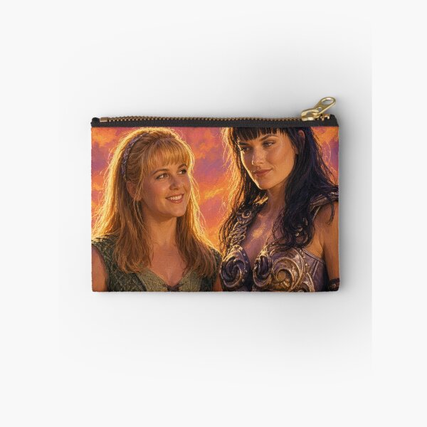 Item preview, Xenaverse Xena and Gabrielle Retro Sunset Art designed and sold by ElvisVintagePosters.