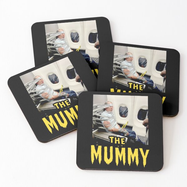 Item preview, The Mummy Wrapped Man On Airplane Duct Tape designed and sold by notajojosfan.