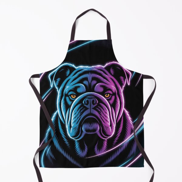Item preview, Wrinkled Neon Bulldog Face Art designed and sold by LuisWorks.