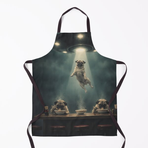 Item preview, Ramen Pug sucked up by UFO designed and sold by CoolCrazyQuirky.