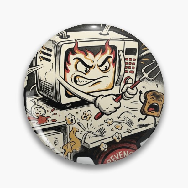 Item preview, Angry Microwave Appliance Revenge Letter R Retro Cartoon Art designed and sold by mood-draftsman.