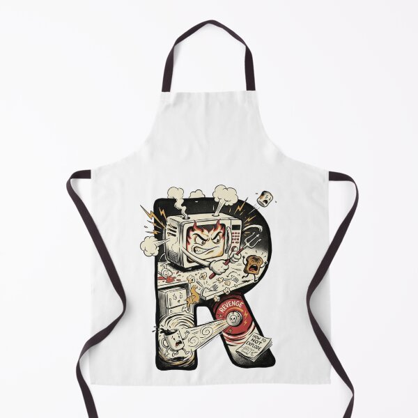 Item preview, Angry Microwave Appliance Revenge Letter R Retro Cartoon Art designed and sold by mood-draftsman.