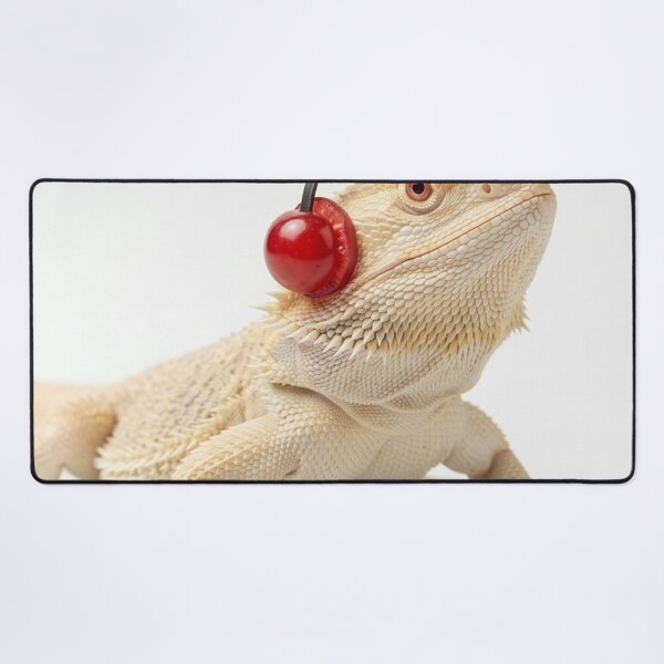 Item preview, Cute Albino Bearded Dragon with Cherry Fruit Headphones designed and sold by Sulco Design.