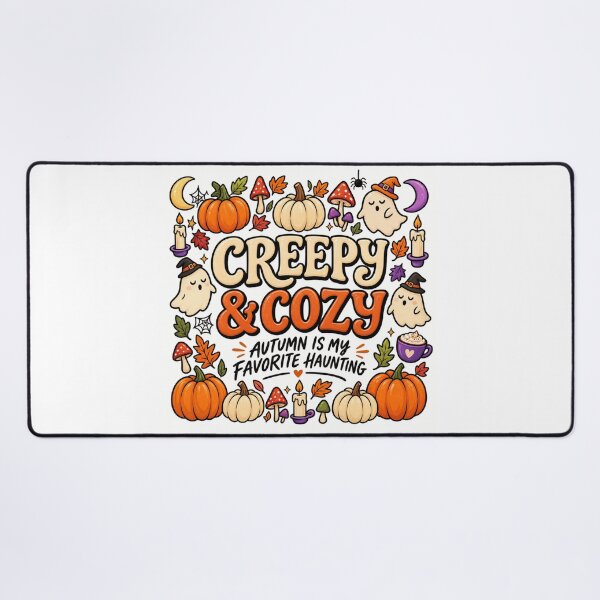 Item preview, Creepy and Cozy - Autumn Is My Favorite Haunting - Spooky Cute Halloween Ghost Pumpkin designed and sold by Final Chance Designs⭐️⭐️⭐️⭐️⭐️.