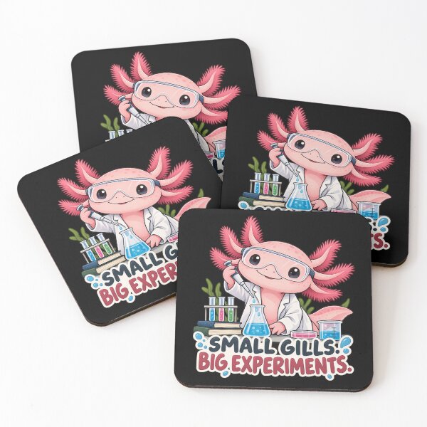 Item preview, Small Gills. Big Experiments. – Cute Axolotl Scientist Science Pun designed and sold by Animal Puns.