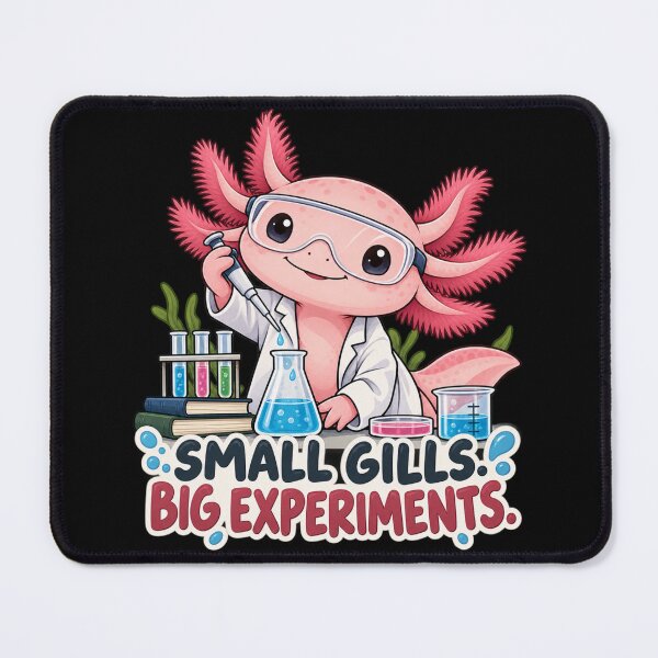 Item preview, Small Gills. Big Experiments. – Cute Axolotl Scientist Science Pun designed and sold by Animal Puns.