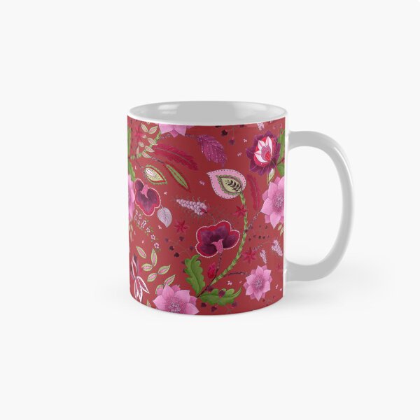 Item preview, Indian Lotus Tapestry - Pomegranate Red designed and sold by Piret Victoria Ribas.