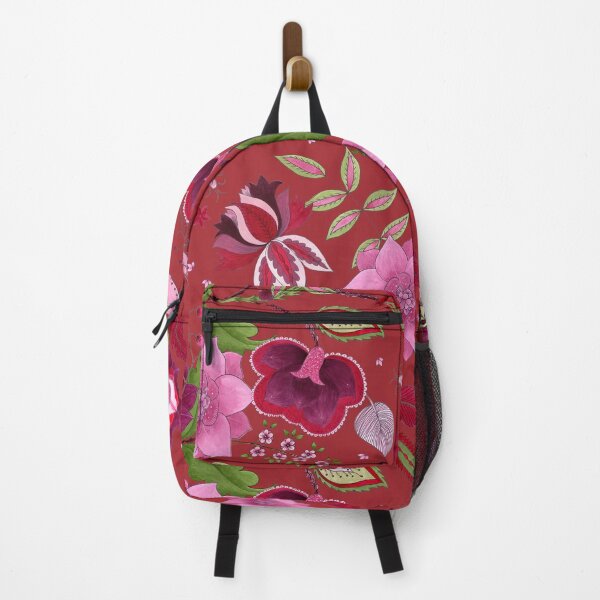 Item preview, Indian Lotus Tapestry - Pomegranate Red designed and sold by Piret Victoria Ribas.