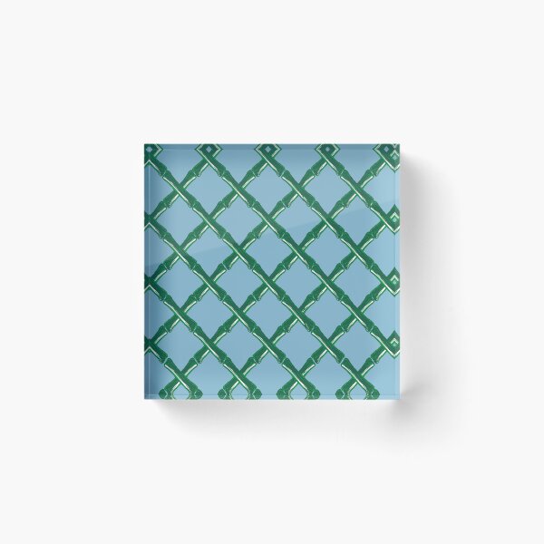Item preview, Bamboo Lattice in Clear Skies designed and sold by YesterdayColl.