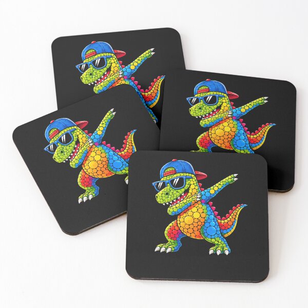 Item preview, Retro Rainbow Dinosaur Dab Cool Funny T Rex designed and sold by Moizento.