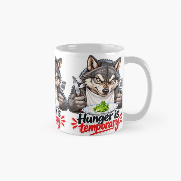 Item preview, El hambre es temporal: motivación divertida para la dieta del Lobo designed and sold by flashARTstudio.