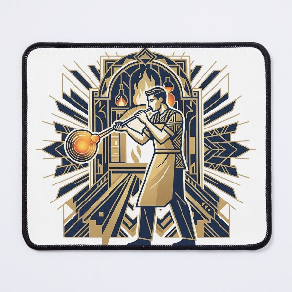 Item preview, Art Deco Glassblower With Blowpipe designed and sold by eduardoroa22.