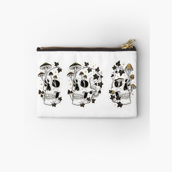 Item preview, Dark Academia Botanical Skull Mushroom Sticker designed and sold by So Golden Shop.