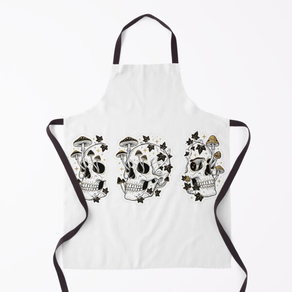 Item preview, Dark Academia Botanical Skull Mushroom Sticker designed and sold by So Golden Shop.