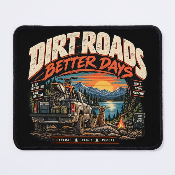 Item preview, Dirt Roads Better Days Off Road Adventure designed and sold by OriginalGamer55.