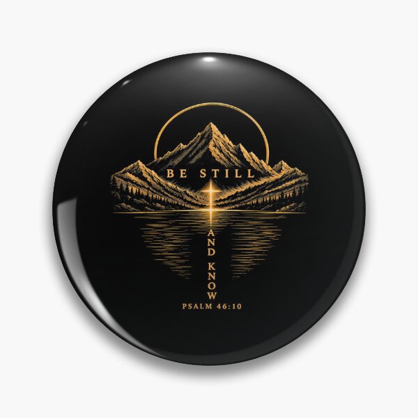 Item preview, Be Still and Know Psalm 46:10 Christian Mountain Faith designed and sold by MatherFisher.