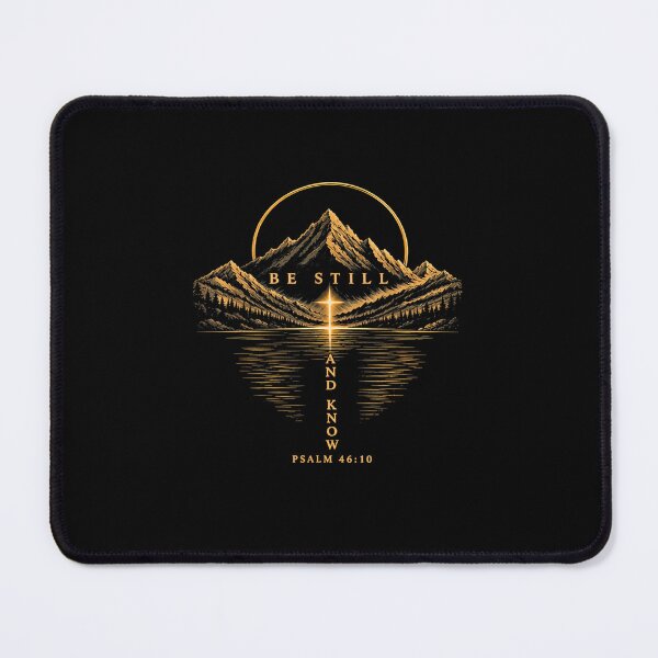 Item preview, Be Still and Know Psalm 46:10 Christian Mountain Faith designed and sold by MatherFisher.