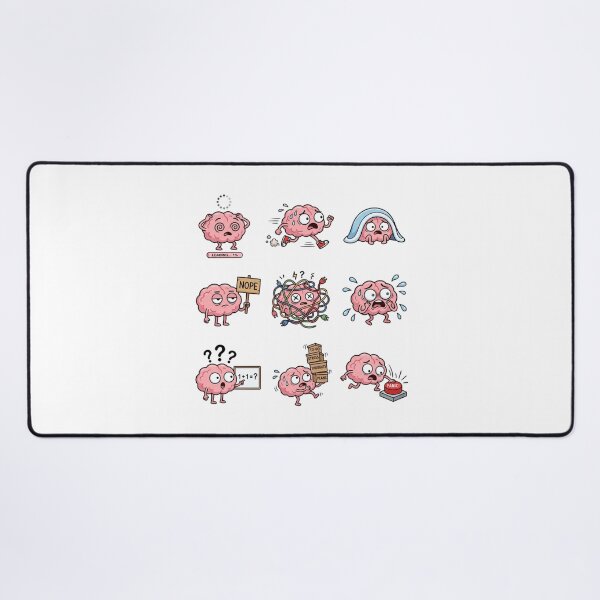 Item preview, Funny Brain Overload ADHD Stress Mental Health Sticker Sheet designed and sold by mood-draftsman.