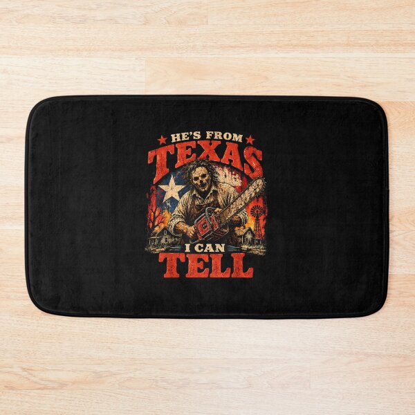 Item preview, Hes from Texas I Can Tell Chainsaw Horror Halloween Costume  designed and sold by MatherFisher.