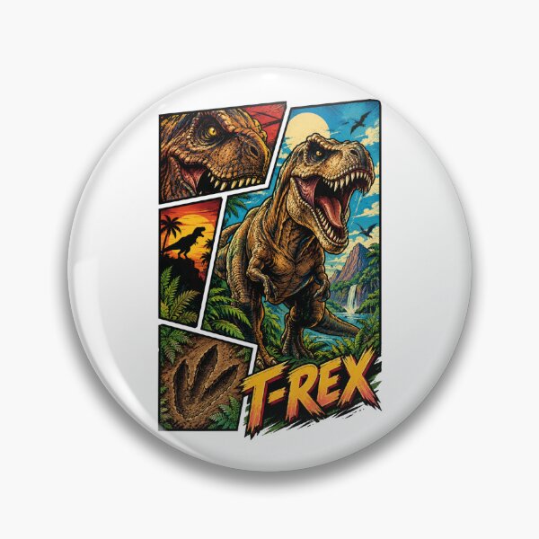 Item preview, T-Rex Comic Panel Jurassic Predator designed and sold by JonelleTshirts.