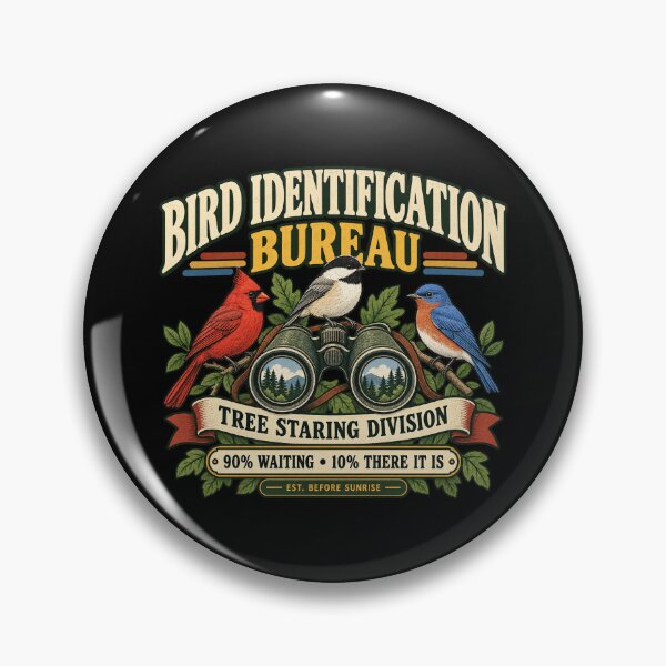 Item preview, Bird Identification Bureau Tree Staring Division designed and sold by OriginalGamer55.