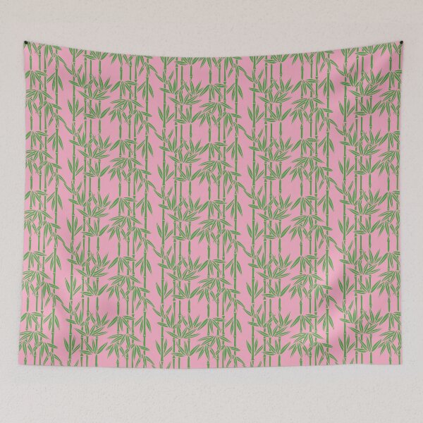 Item preview, Bamboo Rainfall in Coral Reef/Everglade Green designed and sold by YesterdayColl.