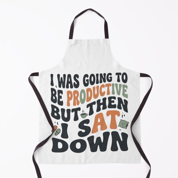 Item preview, I Was Going To Be Productive But Then I Sat Down Funny Retro Art designed and sold by mood-draftsman.