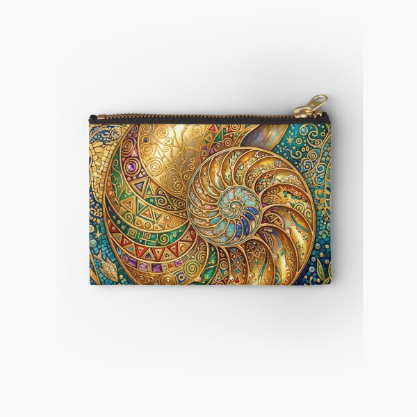 Item preview, Golden nautilus mosaic art  designed and sold by hollycooper.