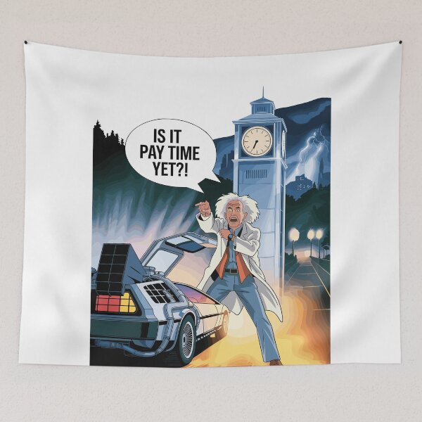 Item preview, Vintage Car Club Delorean Future designed and sold by PrintCarClub.