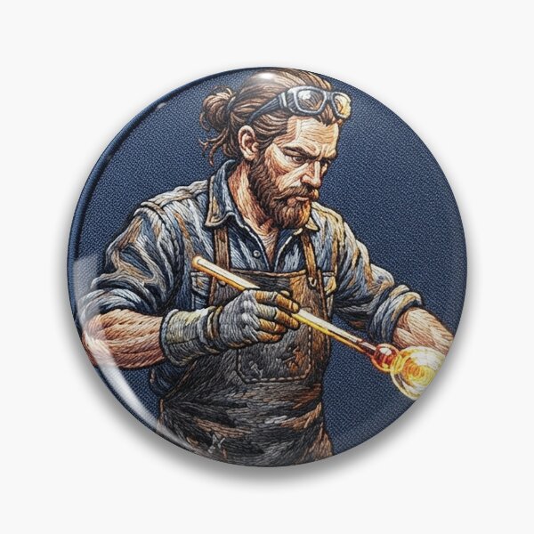 Item preview, Embroidered Glassblower Patch designed and sold by eduardoroa22.