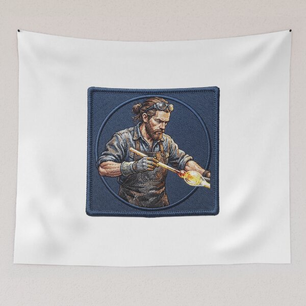 Item preview, Embroidered Glassblower Patch designed and sold by eduardoroa22.