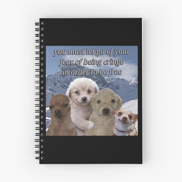 Item preview, You Must Let Go Of Your Fear Of Being Cringe In Order To Be Free Puppies designed and sold by notajojosfan.